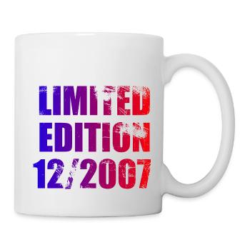16e anniversaire Edition limitée 12/2007 - Mug blanc - blanc - Droite