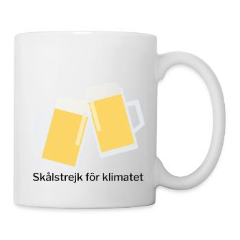 Skålstrejk för klimatet - Tasse - Weiß - Rechts