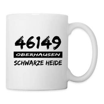 46149 Oberhausen Schwarze Heide - Tasse - Weiß - Rechts