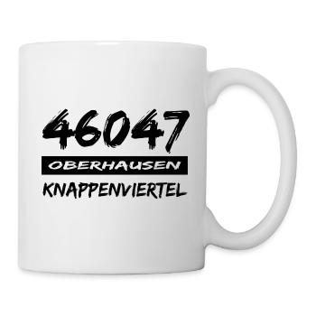 46047 Oberhausen Knappenviertel - Tasse - Weiß - Rechts