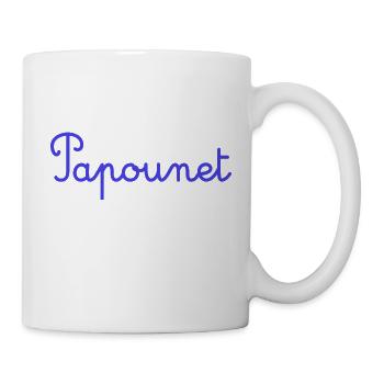 PAPOUNET. PAPA. FÊTE DES PÈRES. BONNE FÊTE PAPA - Mug blanc - blanc - Droite