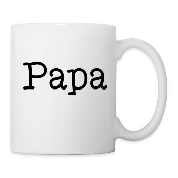 PAPY. FÊTE DES PÈRES. BONNE FÊTE PAPY. JE T'AIME. - Mug blanc - blanc - Droite
