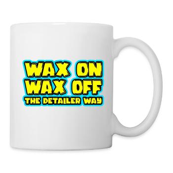 Cire sur la cire de l’amateur de voitures de façon detailer - Mug blanc - blanc - Droite