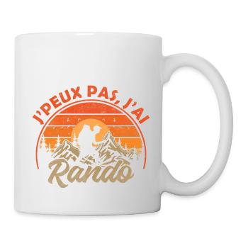 Je peux pas jai randonnées rando - Mug blanc - blanc - Droite