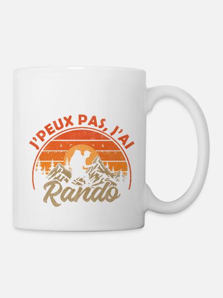 Je peux pas jai randonnées rando - Mug blanc - blanc