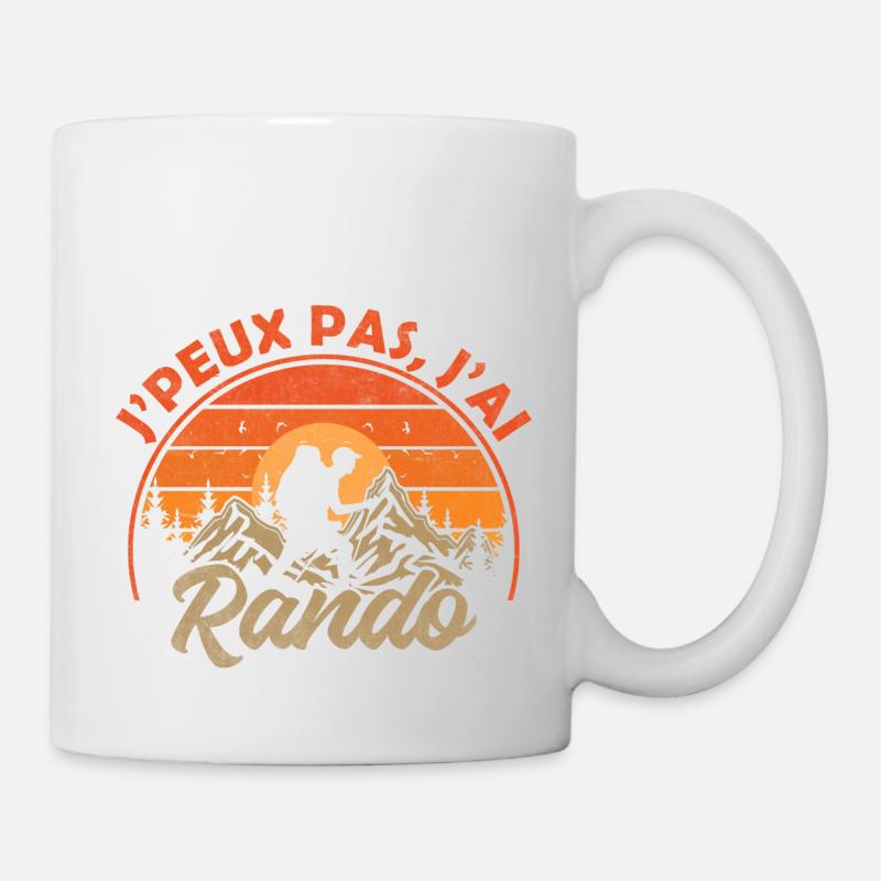 Je peux pas jai randonnées rando - Mug blanc - blanc