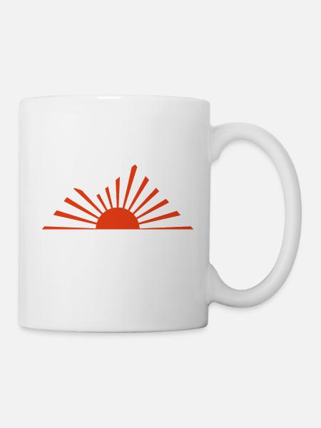 Sonnenaufgang Logo - Tasse - Weiß