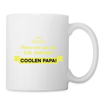 Cooler Papa Spruch - Tasse - Weiß - Rechts