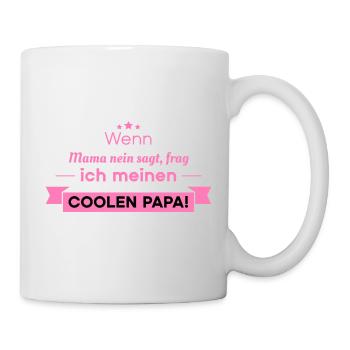 cooler Papa Spruch - Tasse - Weiß - Rechts