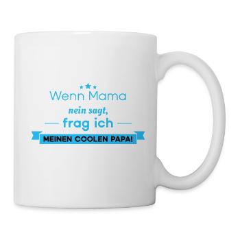 Lustige Sprüche - cooler Papa - Tasse - Weiß - Rechts
