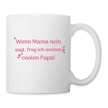 lustige sprüche cooler papa - Tasse - Weiß - Rechts