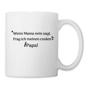 lustige sprüche cooler papa - Tasse - Weiß - Rechts