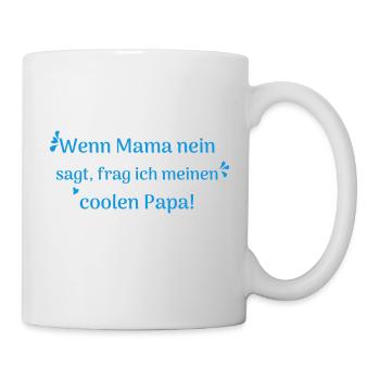 lustige sprüche cooler papa - Tasse - Weiß - Rechts