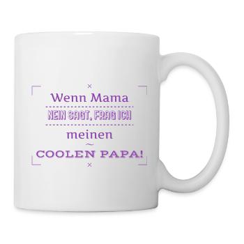 lustige sprüche cooler papa - Tasse - Weiß - Rechts
