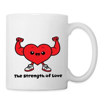 Liebeszitat Die Kraft der Liebe - Tasse - Weiß - Rechts