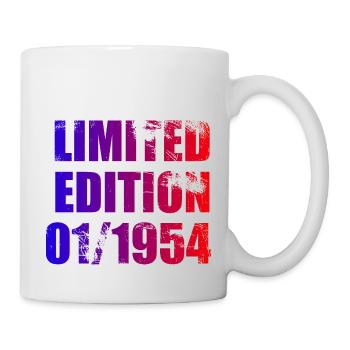 70th Birthday Limited Edition 01/1954 - Mug - white - Right