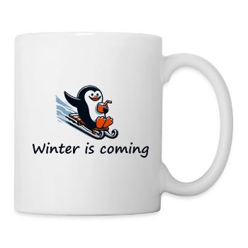 L’hiver arrive - Mug blanc - blanc - Droite