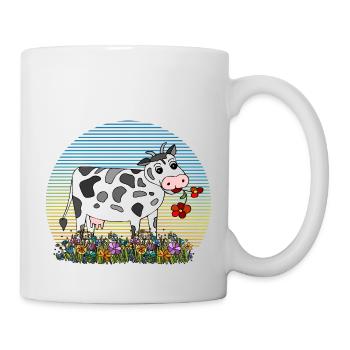Kuh - Tasse - Weiß - Rechts