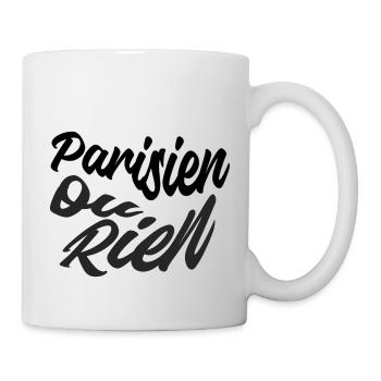 Parisien ou rien - Mug blanc - blanc - Droite