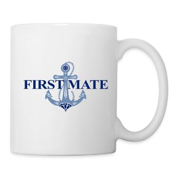 Anchor, Captain, First Mate, Sailing, Matching Pair - Mug - white - Right