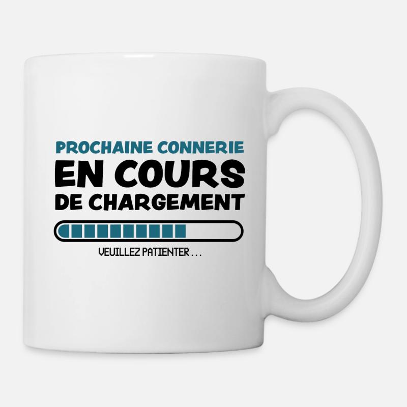 connerie en cours de chargement - Mug blanc - blanc