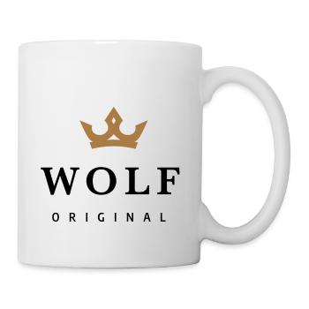 Wolf - Tasse - Weiß - Rechts