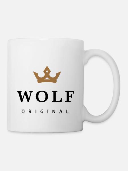 Wolf - Tasse - Weiß