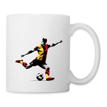 Fussball Belgien - Tasse - Weiß - Rechts