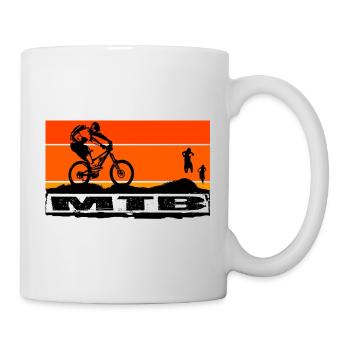 MTB Bike - Tasse - Weiß - Rechts