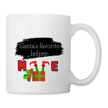 Santa's favorite helper: me - Mug - white - Right