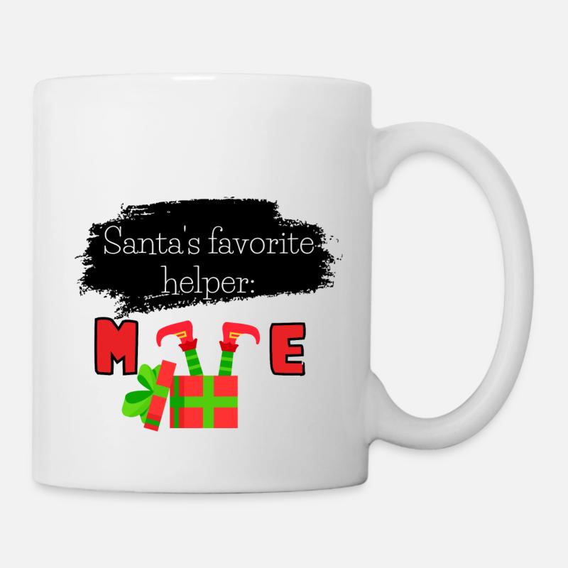 Santa's favorite helper: me - Mug - white