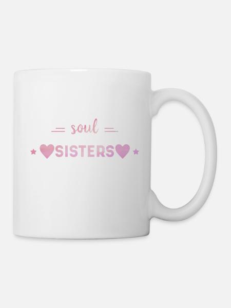 Freunde - Soul Sisters - Tasse - Weiß