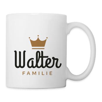Walter-Familie - Tasse - Weiß - Rechts