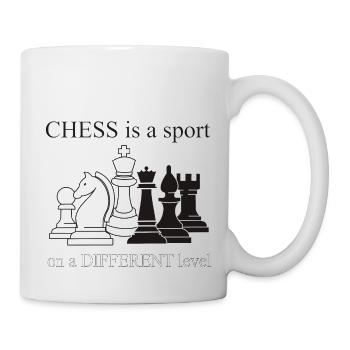 SCHACH IST EIN ANDERES NIVEAU - Tasse - Weiß - Rechts