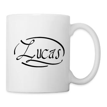 Lucas - Tasse - Weiß - Rechts