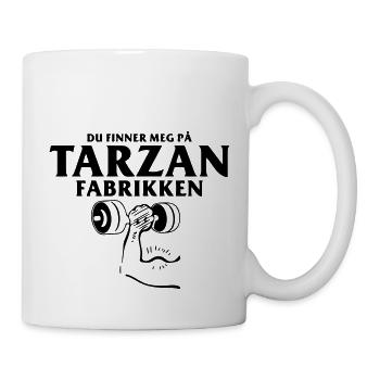 Sie finden mich in der Fabrik - Tasse - Weiß - Rechts