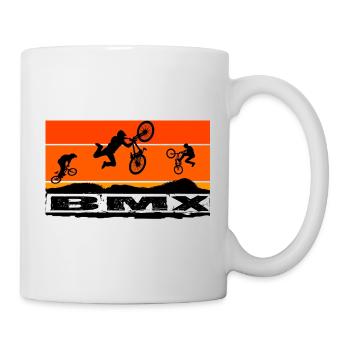 BMX Bike - Tasse - Weiß - Rechts
