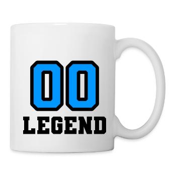 Blau & Schwarz Legende 00 - Tasse - Weiß - Rechts