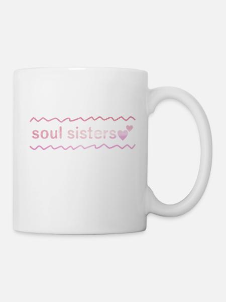 soul sisters - Tasse - Weiß