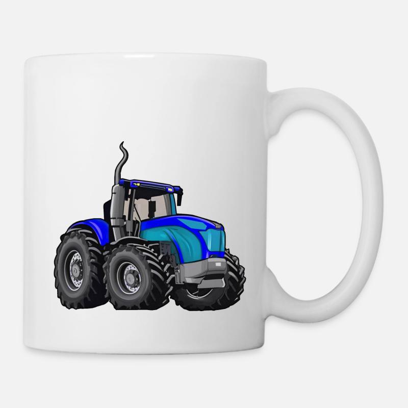 Tractor with large tires - Mug - white