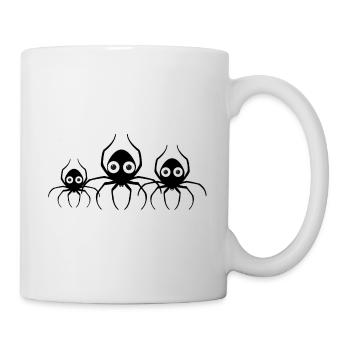 Araignées,Famille d’araignées,Araignée,Famille,Trio - Mug blanc - blanc - Droite