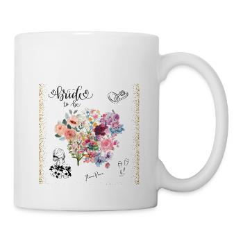 Flower Power Junggesellinnenabschied - Bride to be - Tasse - Weiß - Rechts