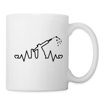 Liebesinjektion Originalgeschenk für Krankenschwester - Tasse - Weiß - Rechts