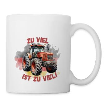 TROP, C’EST TROP ! Agriculteurs Agriculteurs Démo Dire - Mug blanc - blanc - Droite