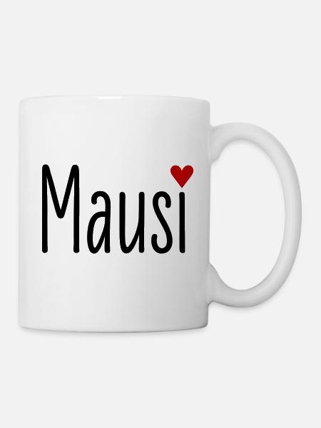 Mausi, Valentinstag, Jahrestag, Beziehung Kosename - Tasse - Weiß