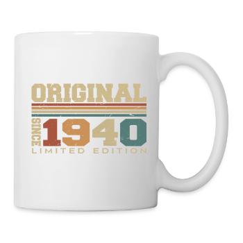 Original 1940er Jahre Retro-Geschenk 84. Jahrestag 1940er Jahre - Tasse - Weiß - Rechts