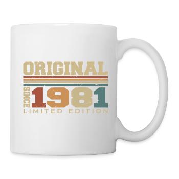 Original 1981 Rétro Cadeau 43e Anniversaire 1981 - Mug blanc - blanc - Droite