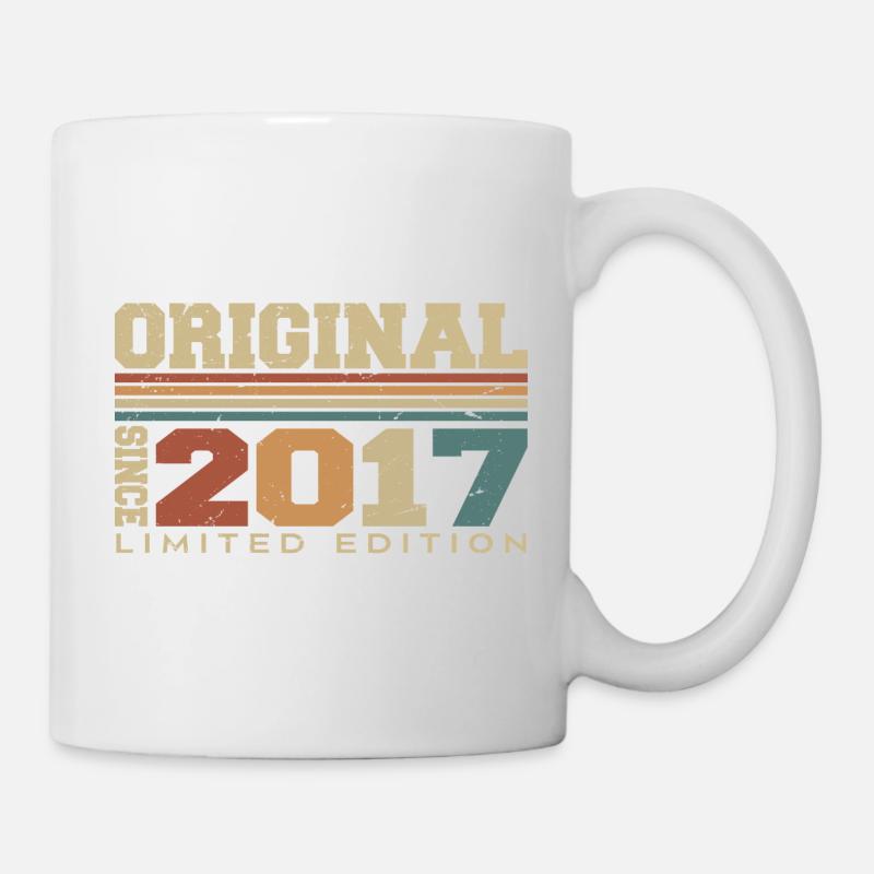 Original 2017 Retro-Geschenk 7. Jahrestag 2017 - Tasse - Weiß