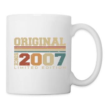 Original 2007 Retro Gift 17th Anniversary 2007 - Mug - white - Right
