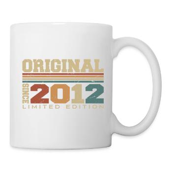 Original 2012 Retro Geschenk 12. Jahrestag 2012 - Tasse - Weiß - Rechts